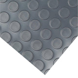 G-Floor Coin 10 ft. x 24 ft. Slate Grey Commercial Grade Vinyl Garage Flooring Cover and Protector