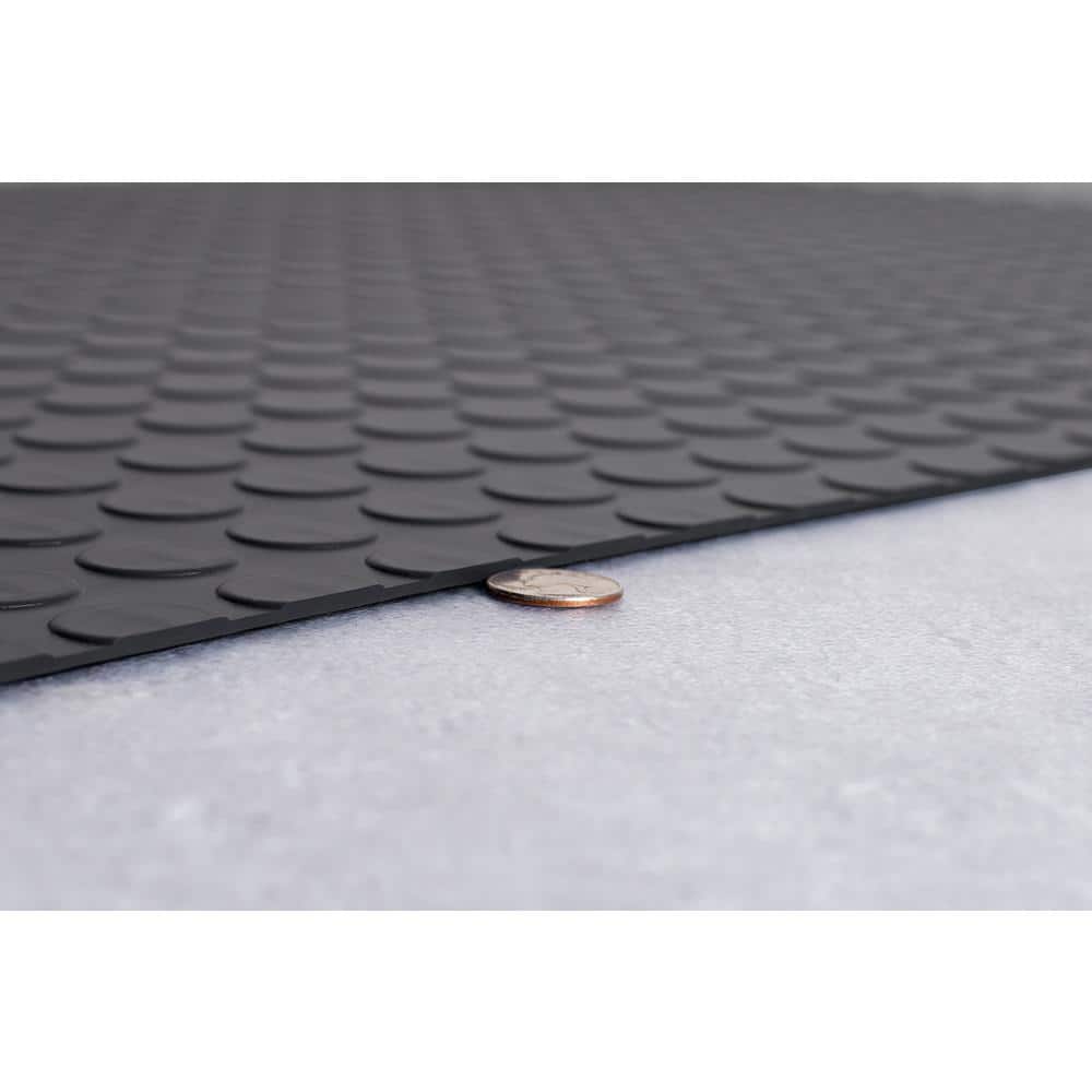 G-Floor Coin 10 ft. x 24 ft. Slate Grey Commercial Grade Vinyl Garage Flooring Cover and Protector