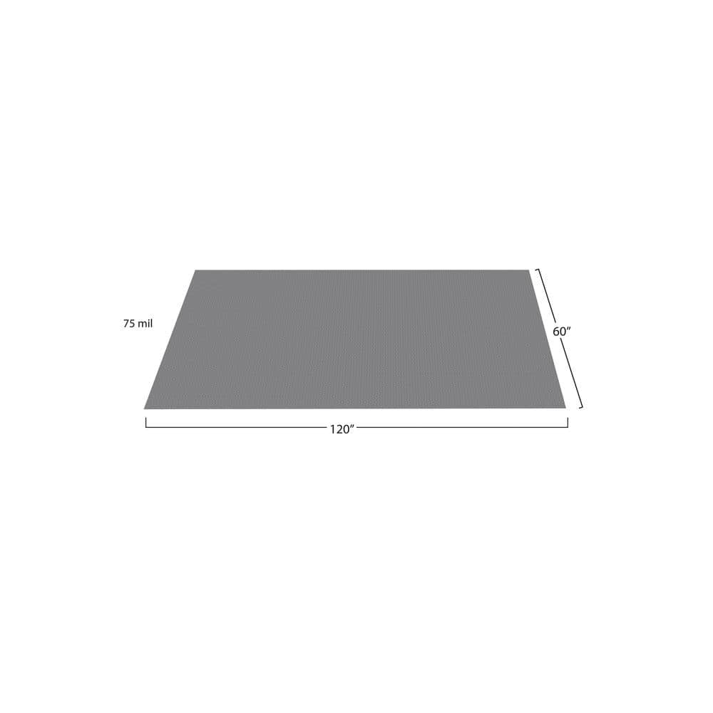 G-Floor Diamond Tread 5 ft. x 10 ft. Slate Grey Commercial Grade Vinyl Garage Flooring Cover and Protector