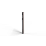 Natures Composites Composite 2-Rail Start/End Post with Post Cap for Traditional Ranch Rail System (5 in. x 5 in. x 50 in. L) Slate Grey