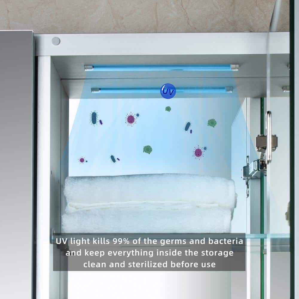WOODBRIDGE 36 in. W x 30 in. H Surface-Mount Bathroom Medicine Cabinet with Mirror