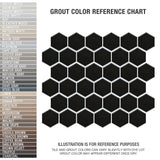Merola Tile Metro Hex 2 in. Matte 11-1/8 in. x 12-5/8 in. Black Porcelain Mosaic (9.64 sq. ft. / Case)