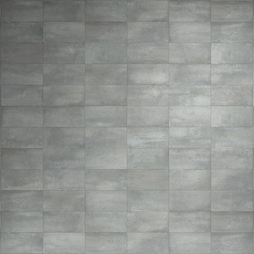 Ivy Hill Tile Forge Smoke 24 in. x 12 in. Matte Porcelain Floor and Wall Tile (7 Pieces, 13.56 sq. ft./Case)