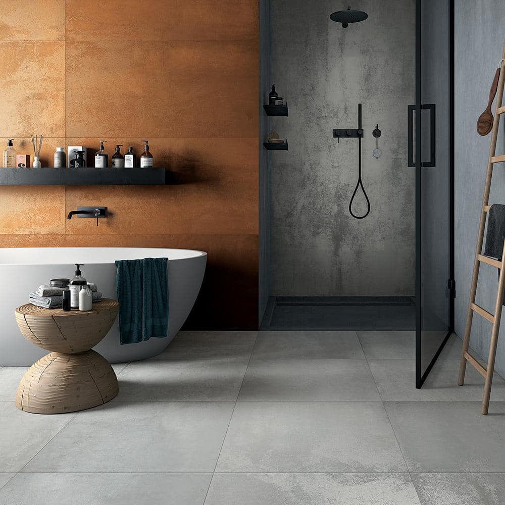 Ivy Hill Tile Forge Smoke 24 in. x 12 in. Matte Porcelain Floor and Wall Tile (7 Pieces, 13.56 sq. ft./Case)