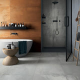 Ivy Hill Tile Forge Smoke 24 in. x 12 in. Matte Porcelain Floor and Wall Tile (7 Pieces, 13.56 sq. ft./Case)
