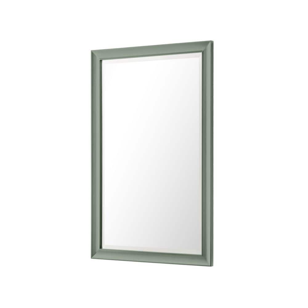 James Martin Vanities Glenbrooke 26" x 40" Rectangular Vanity Mirror in Smokey Celadon
