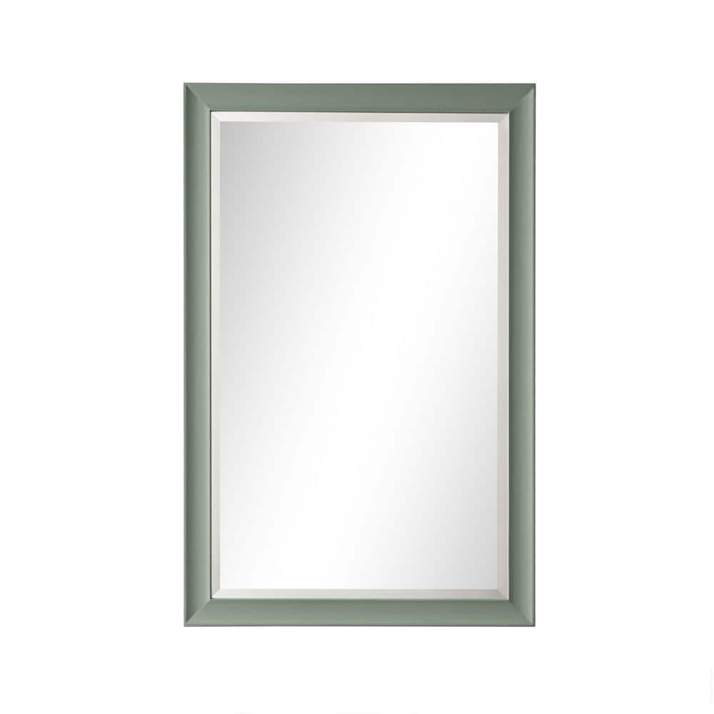 James Martin Vanities Glenbrooke 26" x 40" Rectangular Vanity Mirror in Smokey Celadon