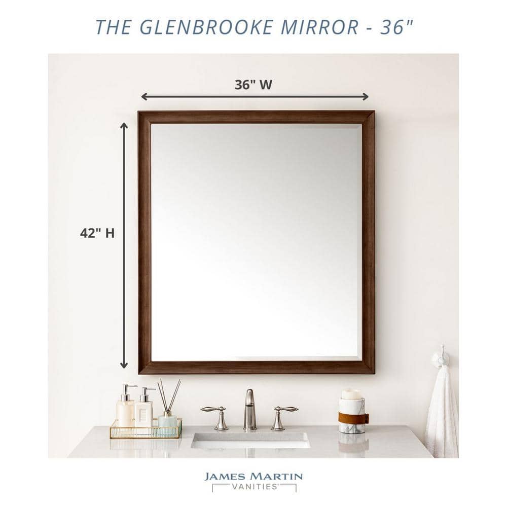 James Martin Vanities Glenbrooke 36" x 40" Vanity Mirror in Smokey Celadon