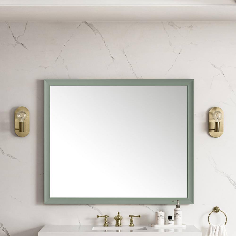 James Martin Vanities Glenbrooke 48" x 40" Rectangular Vanity Mirror in Smokey Celadon