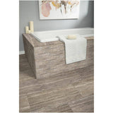 Daltile Stonehollow Smoky Taupe 12 in. x 12 in. x 6.35 mm Ceramic Brick Joint Mosaic Floor and Wall Tile (0.83 sq. ft. per piece)