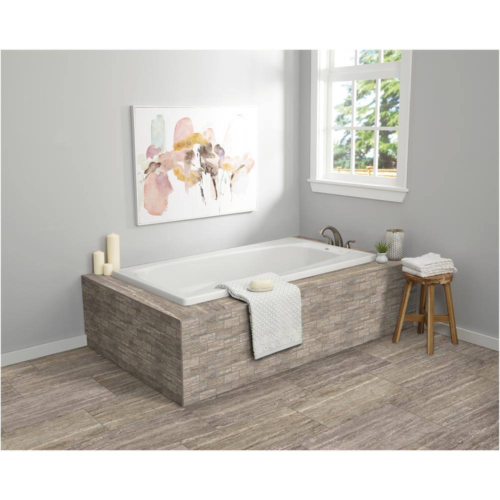 Daltile Stonehollow Smoky Taupe 12 in. x 12 in. x 6.35 mm Ceramic Brick Joint Mosaic Floor and Wall Tile (0.83 sq. ft. per piece)