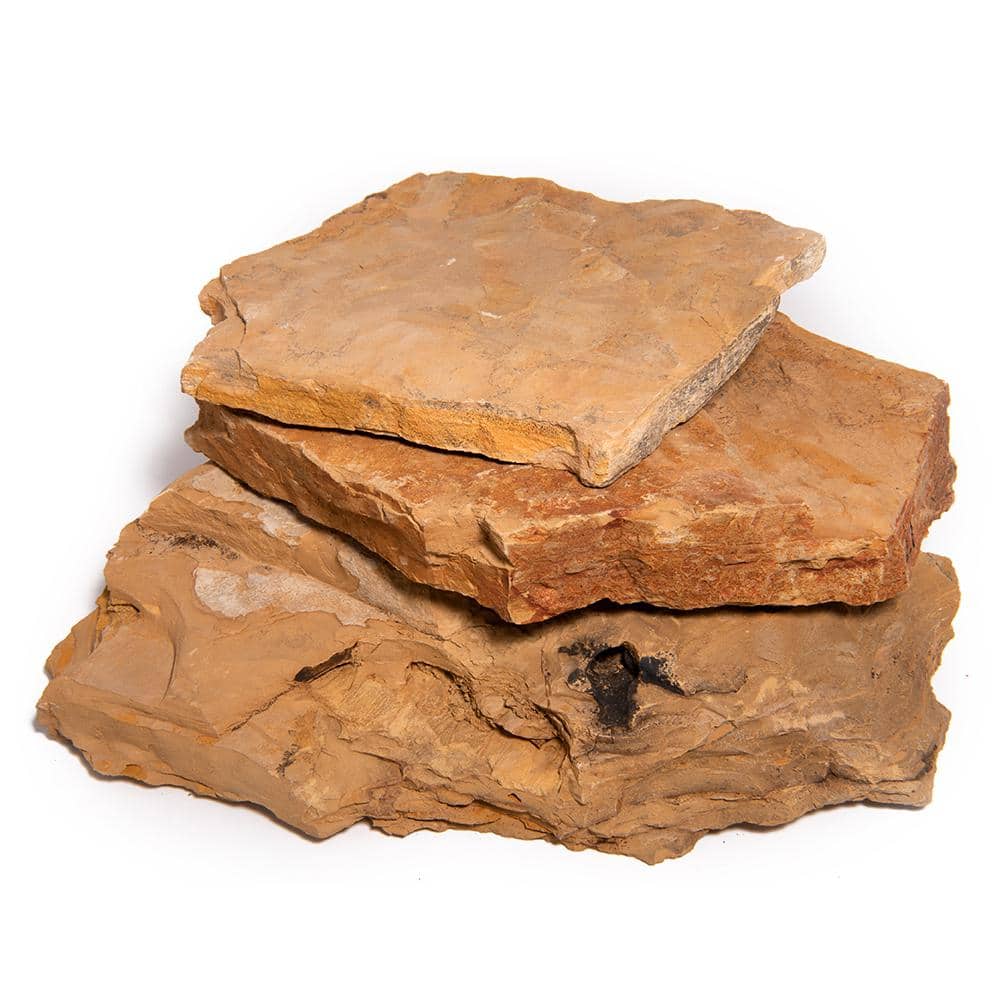 Southwest Boulder & Stone 16 in. x 12 in. x 2 in. 120 sq. ft. Snakeskin Natural Flagstone for Landscape, Gardens and Pathways