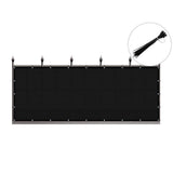 Privacy Fence Screen Heavy-Duty 90% Blockage Shade Cover Fencing Net for Wall Garden Gazebo Backyard, 3 x 12 ft., Black