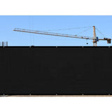 4 ft. x 50 ft. Privacy Fence Screen 90% Blockage Shade Temporary Fencing for Wall Gazebo Backyard Black (2-Pack)