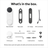 Google Nest Doorbell (Wired, 2nd Gen) - Snow