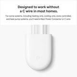 Google Nest Thermostat - Smart Programmable Wi-Fi Thermostat - Snow