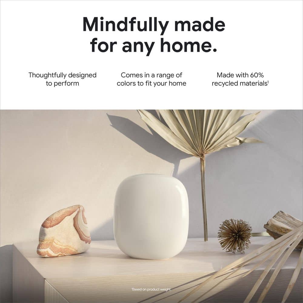 Google Nest Wifi Pro (Wi-Fi 6E) - 2 Pack - Snow