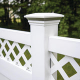 Veranda 5 in. x 5 in. Vinyl Solar-Powered Contemporary Beveled Post Cap