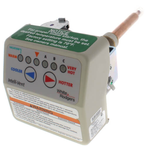 Rheem SP13845A gas valve - front view (Product Type: Gas Valve; Voltage: 120v)