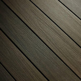 NewTechWood UltraShield Naturale Voyager Series 1 in. x 6 in. x 1 ft. Spanish Walnut Hollow Composite Decking Board Sample