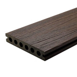 NewTechWood UltraShield Naturale Voyager Series 1 in. x 6 in. x 1 ft. Spanish Walnut Hollow Composite Decking Board Sample