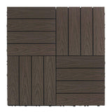 NewTechWood UltraShield Naturale 1 ft. x 1 ft. Quick Deck Outdoor Composite Deck Tile Sample in Spanish Walnut