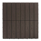 NewTechWood UltraShield Naturale 1 ft. x 1 ft. Quick Deck Outdoor Composite Deck Tile Sample in Spanish Walnut