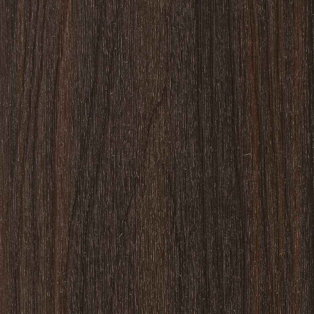 NewTechWood UltraShield 0.6 in. x 12 in. x 12 in. Spanish Walnut Fascia Composite Decking Board Sample