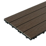 NewTechWood UltraShield Naturale 1 ft. x 2 ft. Quick Deck Outdoor Composite Deck Tile in Spanish Walnut (20 sq. ft. Per Box)