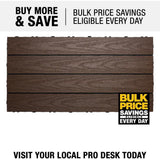NewTechWood UltraShield Naturale 1 ft. x 2 ft. Quick Deck Outdoor Composite Deck Tile in Spanish Walnut (20 sq. ft. Per Box)