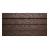 NewTechWood UltraShield Naturale 1 ft. x 2 ft. Quick Deck Outdoor Composite Deck Tile in Spanish Walnut (20 sq. ft. Per Box)