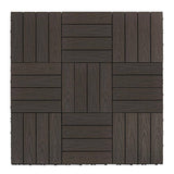 NewTechWood UltraShield Naturale 1 ft. x 1 ft. Quick Deck Outdoor Composite Deck Tile in Spanish Walnut (10 sq. ft. per Box)