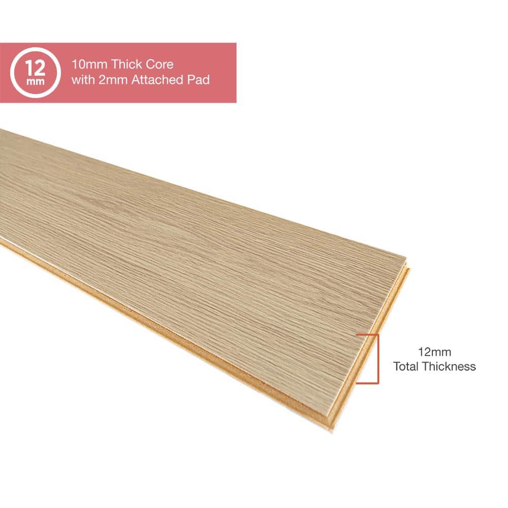 Pergo Outlast+ Sparrow Patel Oak 12 mm T x 7.4 in. W Waterproof Laminate Wood Flooring (19.63 sq. ft./Case)