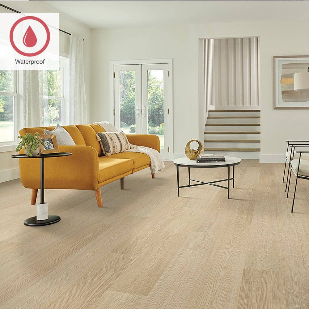 Pergo Outlast+ Sparrow Patel Oak 12 mm T x 7.4 in. W Waterproof Laminate Wood Flooring (19.63 sq. ft./Case)