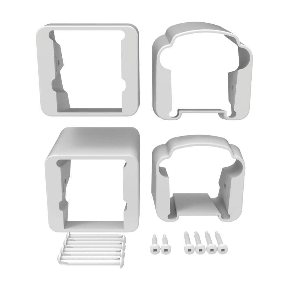 Bella Premier Series Rail White Stair Bracket Kit