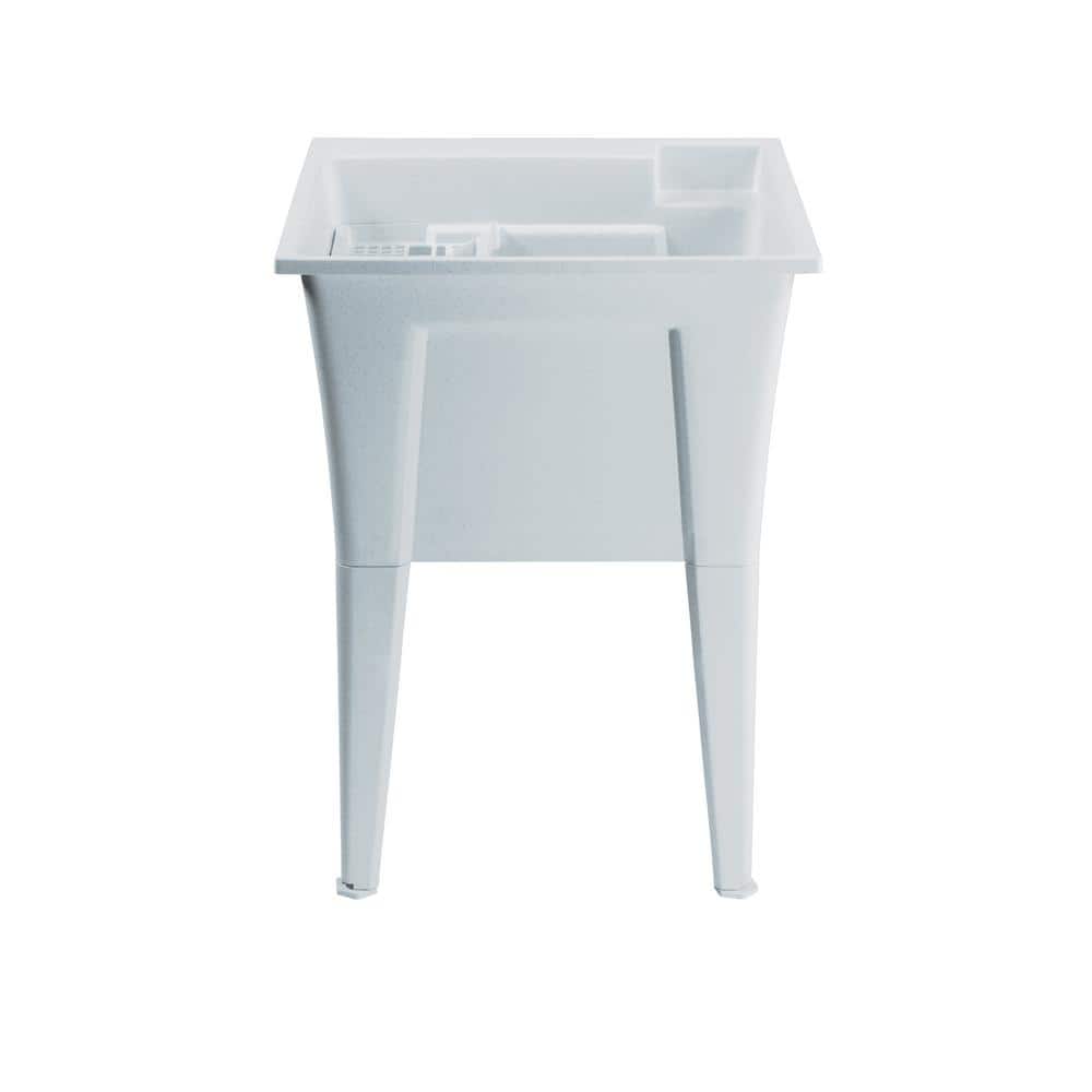 RUGGED TUB 24 in. x 22 in. Granite Freestanding Utility Laundry Sink Pack of 2