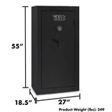 Sports Afield 30-Gun Fireproof Electronic Lock Gun Safe, Black