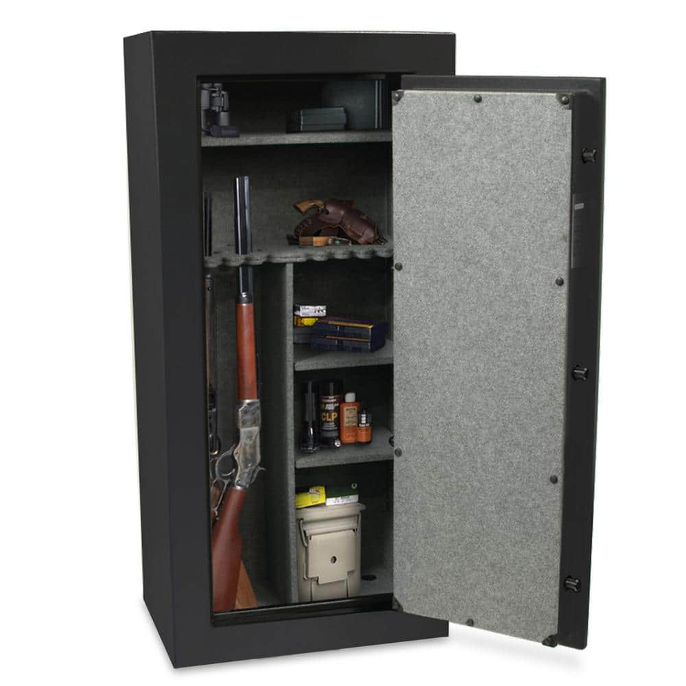 Sports Afield 30-Gun Fireproof Electronic Lock Gun Safe, Black