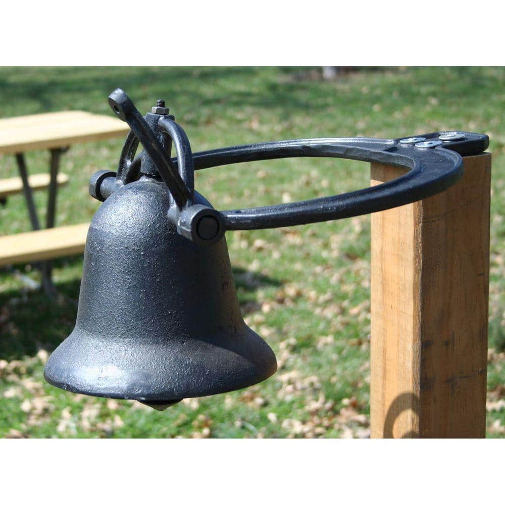 Sportsman Black Farm Equipment Cast Iron Dinner Bell