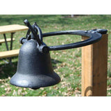 Sportsman Black Farm Equipment Cast Iron Dinner Bell