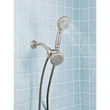 Banbury 5-spray 4 in. Dual Shower Head and Handheld Shower Head in Spot Resist Brushed Nickel by Moen