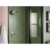 Moen Brecklyn 1‑Spray 9 in. Single Wall‑Mount Fixed Rain Shower Head in Spot Resist Brushed Nickel (SRN)