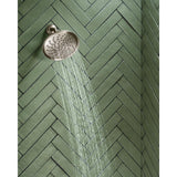 Moen Brecklyn 1‑Spray 9 in. Single Wall‑Mount Fixed Rain Shower Head in Spot Resist Brushed Nickel (SRN)