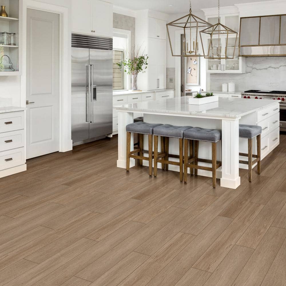 MSI Lauren Springs Oak 9.9 mm T x 7.72 in. W x 47.87 in. L Waterproof Laminate Flooring (40 cases/716.8 sq. ft./pallet)