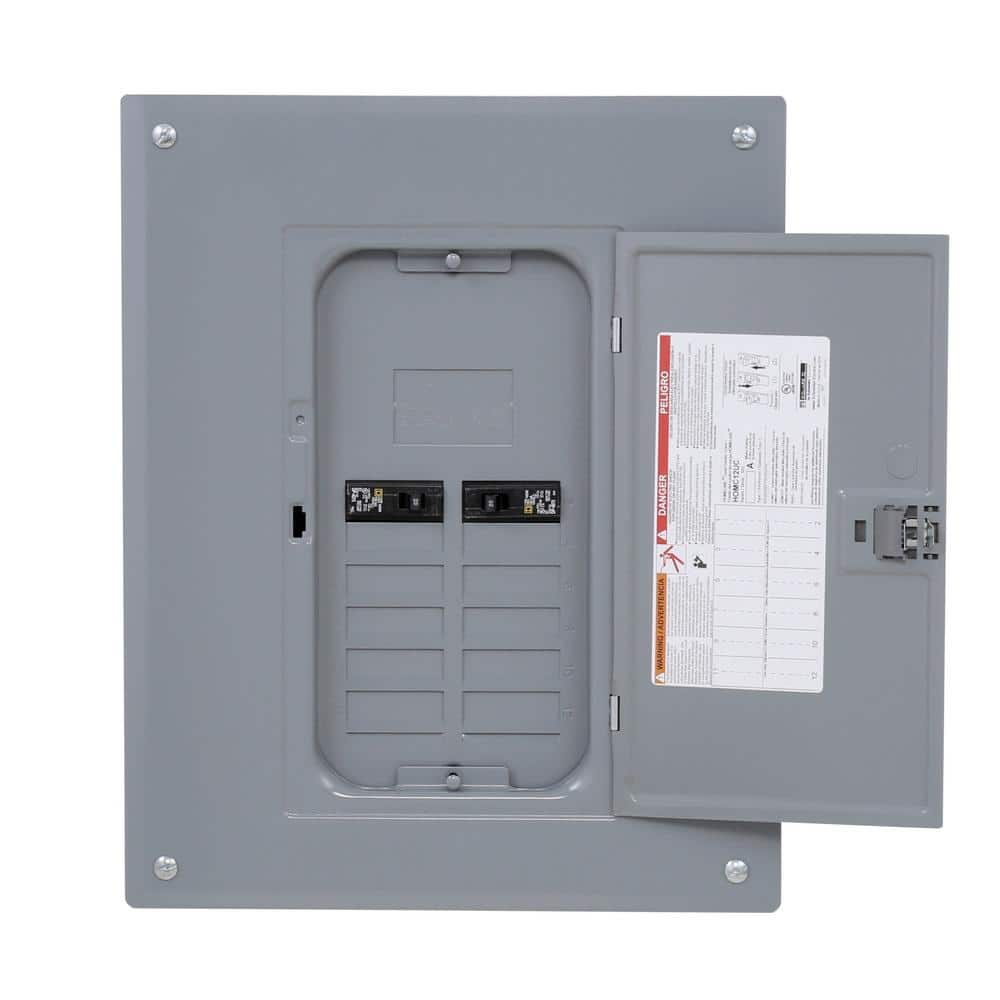 Square D Homeline 125-Amp 12-Space 24-Circuit Indoor Convertible Plug-On Neutral Load Center - HOM1224L125PGCVP