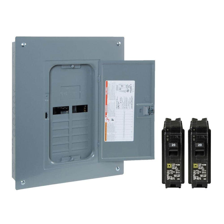 Square D Homeline 125-Amp 12-Space 24-Circuit Indoor Convertible Plug-On Neutral Load Center - HOM1224L125PGCVP