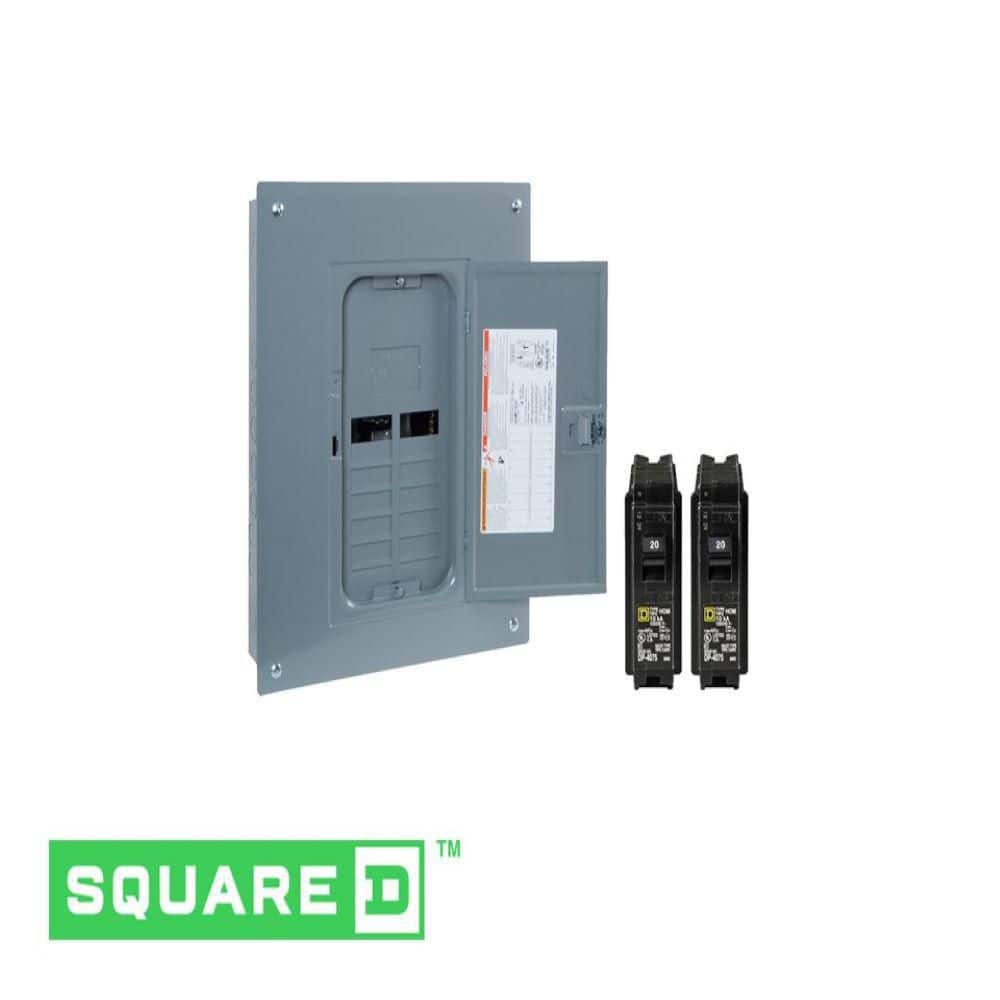 Square D Homeline 125-Amp 12-Space 24-Circuit Indoor Convertible Plug-On Neutral Load Center - HOM1224L125PGCVP