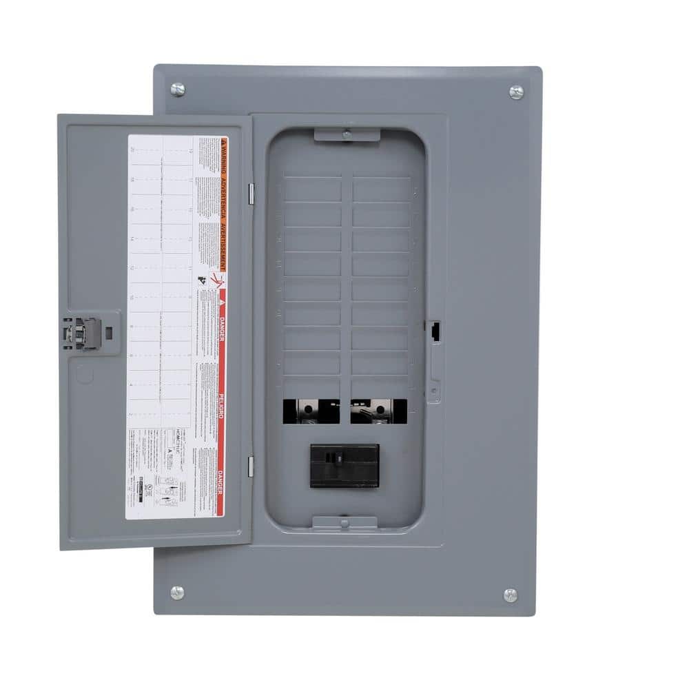 Square D Homeline 100-Amp 20-Space 40-Circuit Indoor Main Breaker Plug-On Neutral Load Center - HOM2040M100PCVP