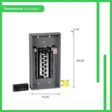 Square D Homeline 100-Amp 24-Space 48-Circuit Indoor Main Breaker Plug-On Neutral Load Center - HOM2448M100PCVP