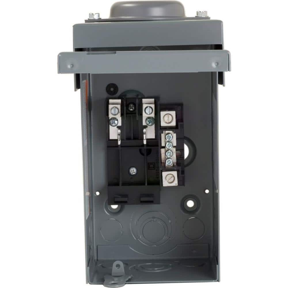 Square D Homeline 70-Amp 2-Space 4-Circuit Outdoor Main Lug Load Center - HOM24L70RBCP